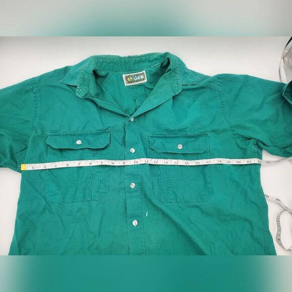 International Levi's Collection - Vintage Green Button Up - Used, Please Read!! - Picture 8 of 9